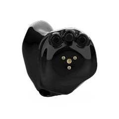 Black ITC hearing aid